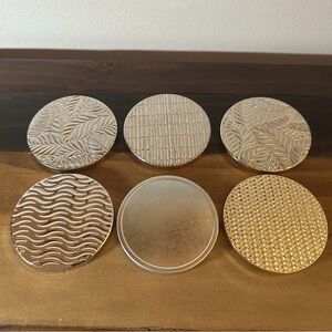 Bath and Body Works Candle Lids Mixed Pattern Replacement Lids Lot of 6